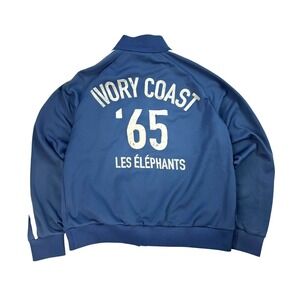 Puma Ivory Coast National Team Track Jacket‎ Mens Size XL Soccer Football Blue